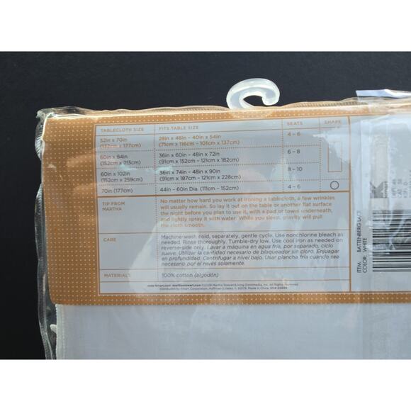 Vtg NEW Martha Stewart Battenburg Lace Tablecloth 70” Round French Country Chic - Picture 4 of 6